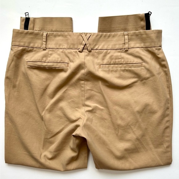 Anthropologie Cartonnier Ankle Zip Charlie Trouser Pants Tan Khaki Size 14 - Picture 10 of 12